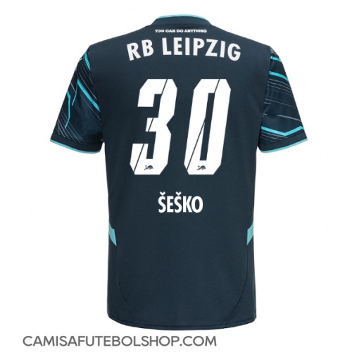 Camisa de time de futebol RB Leipzig Benjamin Sesko #30 Replicas 3º Equipamento 2024-25 Manga Curta